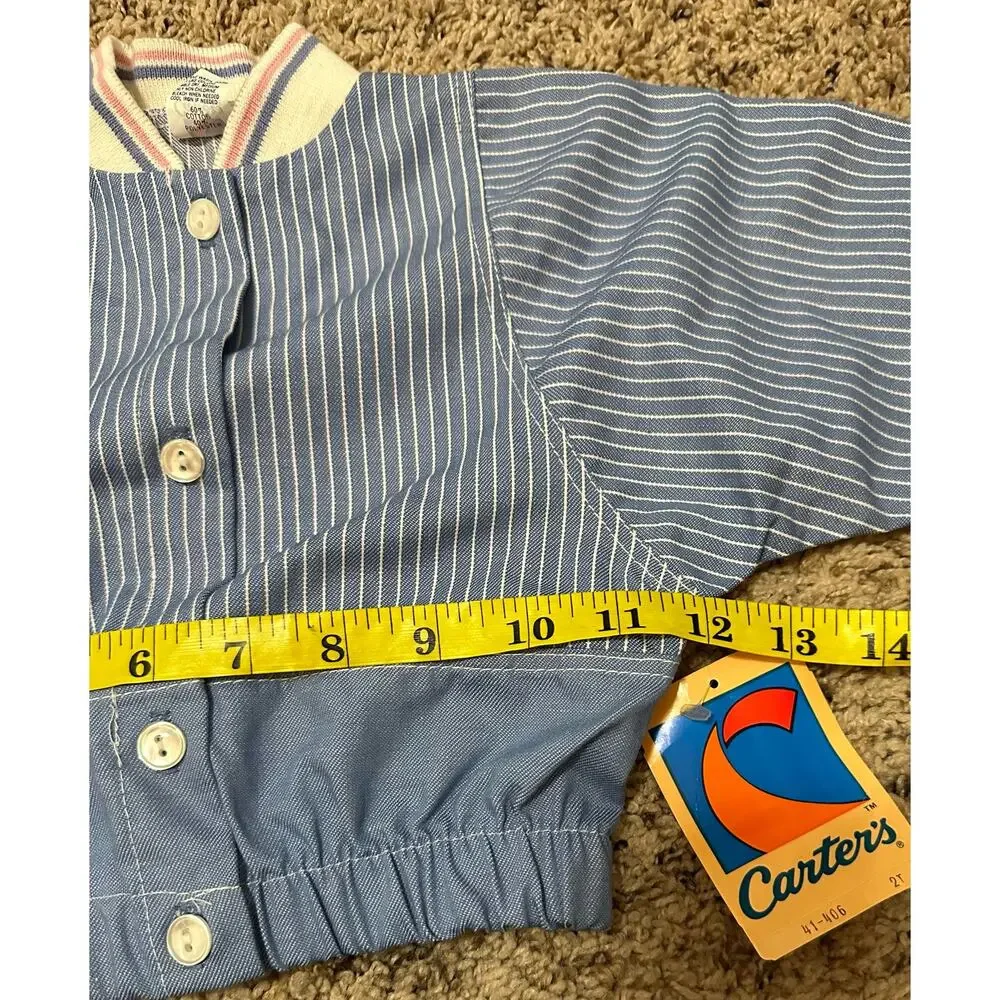 Vintage Carter's Made in USA button Front Top Jacket Size 2T New NWT